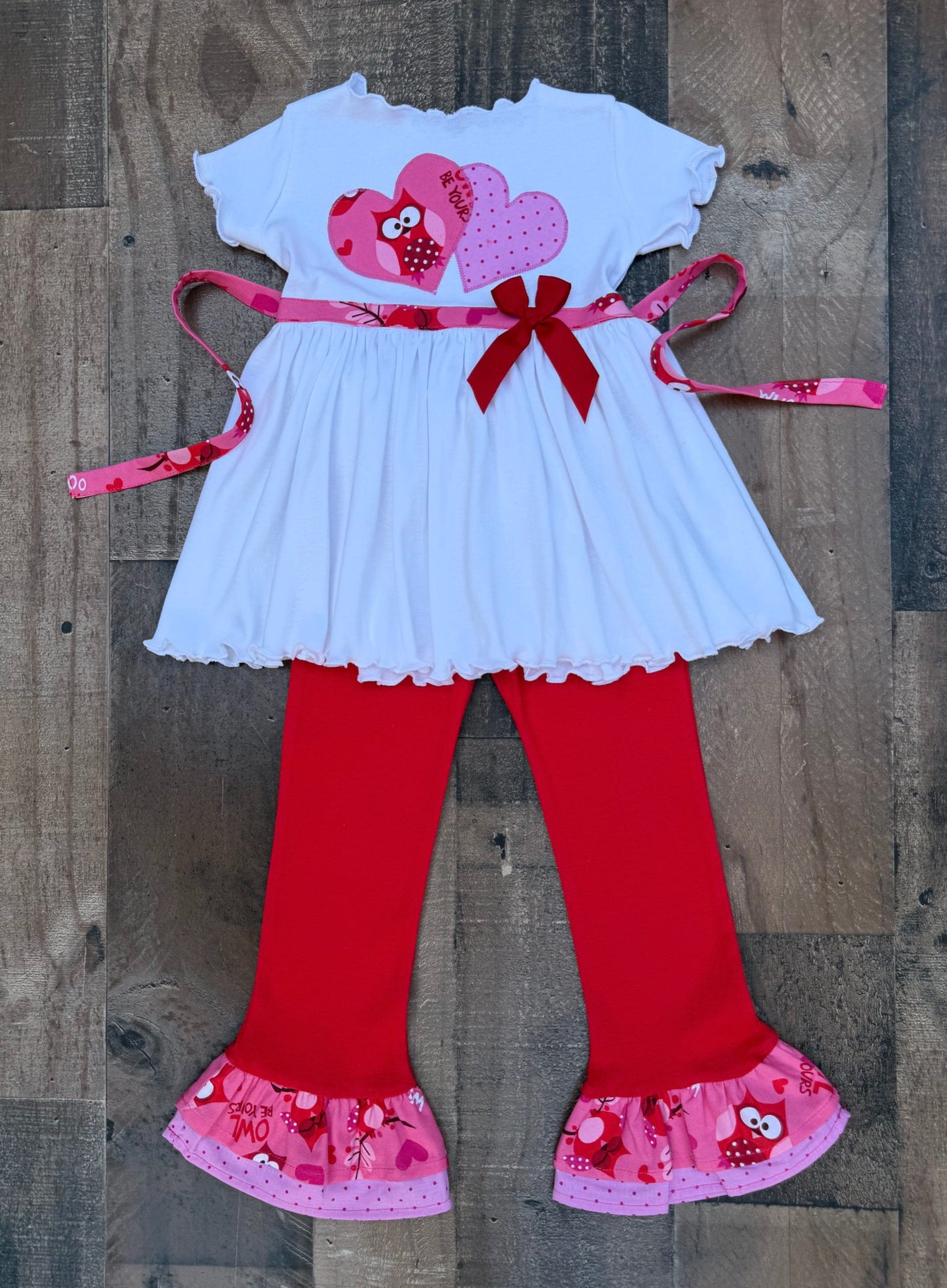 Valentines Day Girl Owl Outfit 
