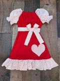 Valentines Day Peasant Dress