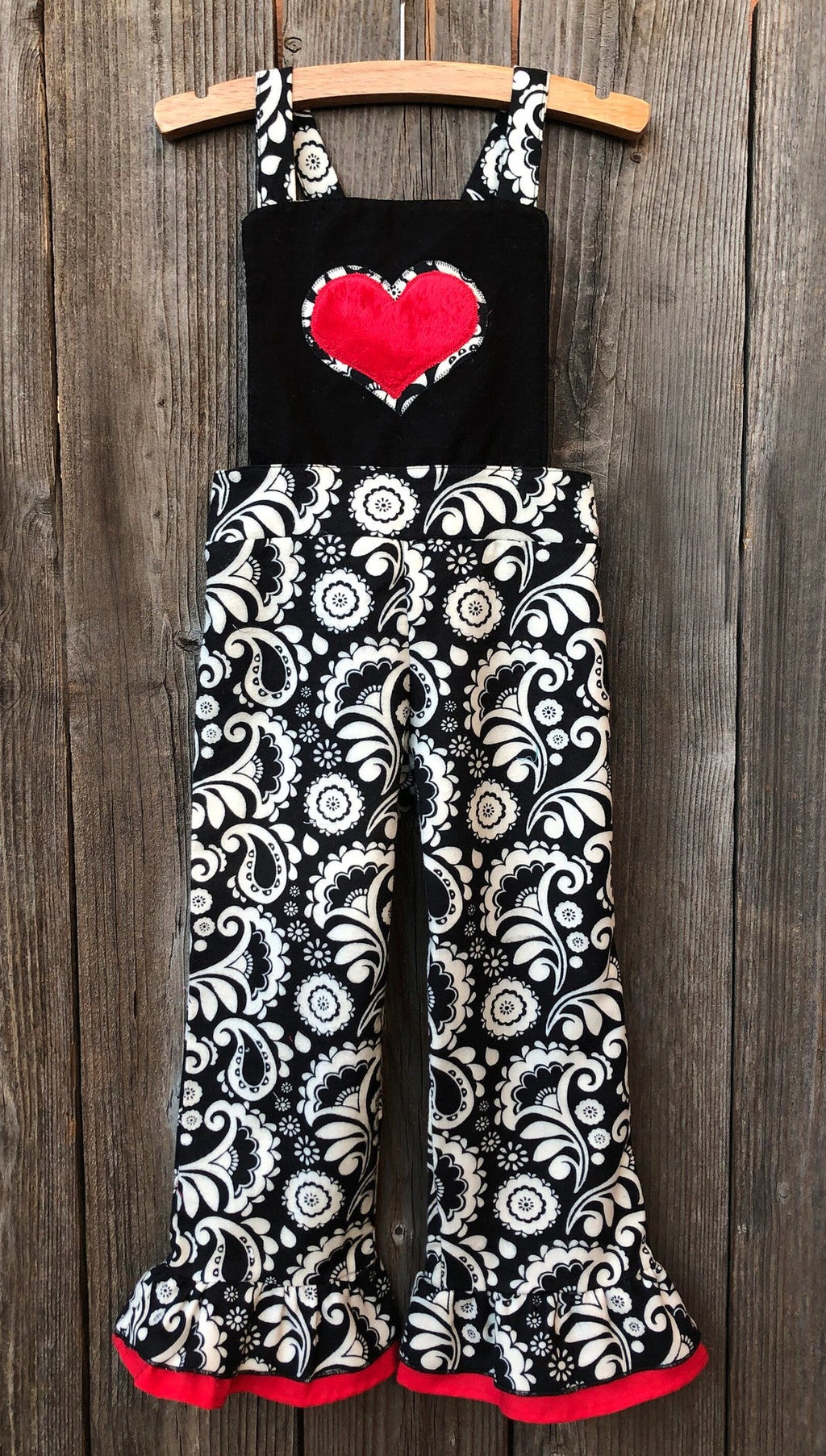 Valentines Day Overalls 