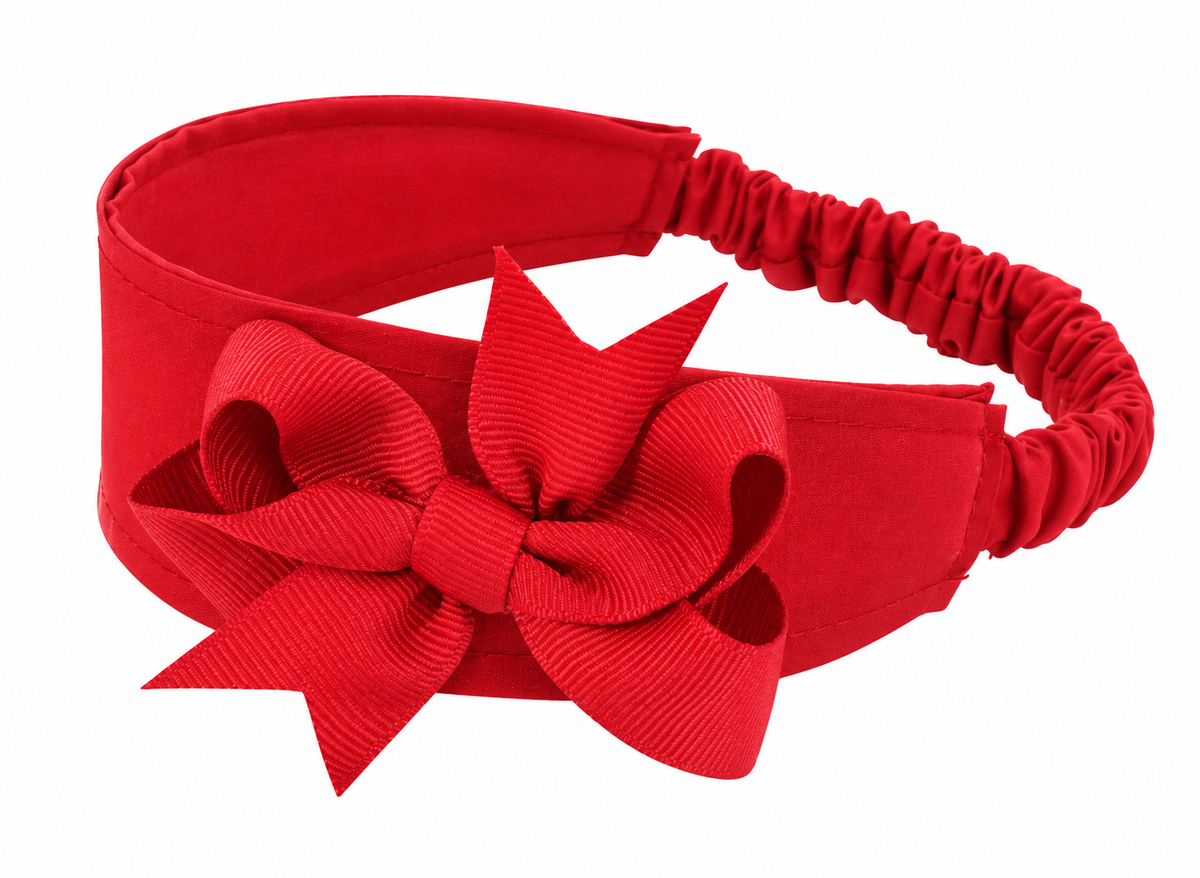 Red Bow Headband for Baby & Toddlers & Girls