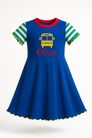 Back To School Bus Dress
