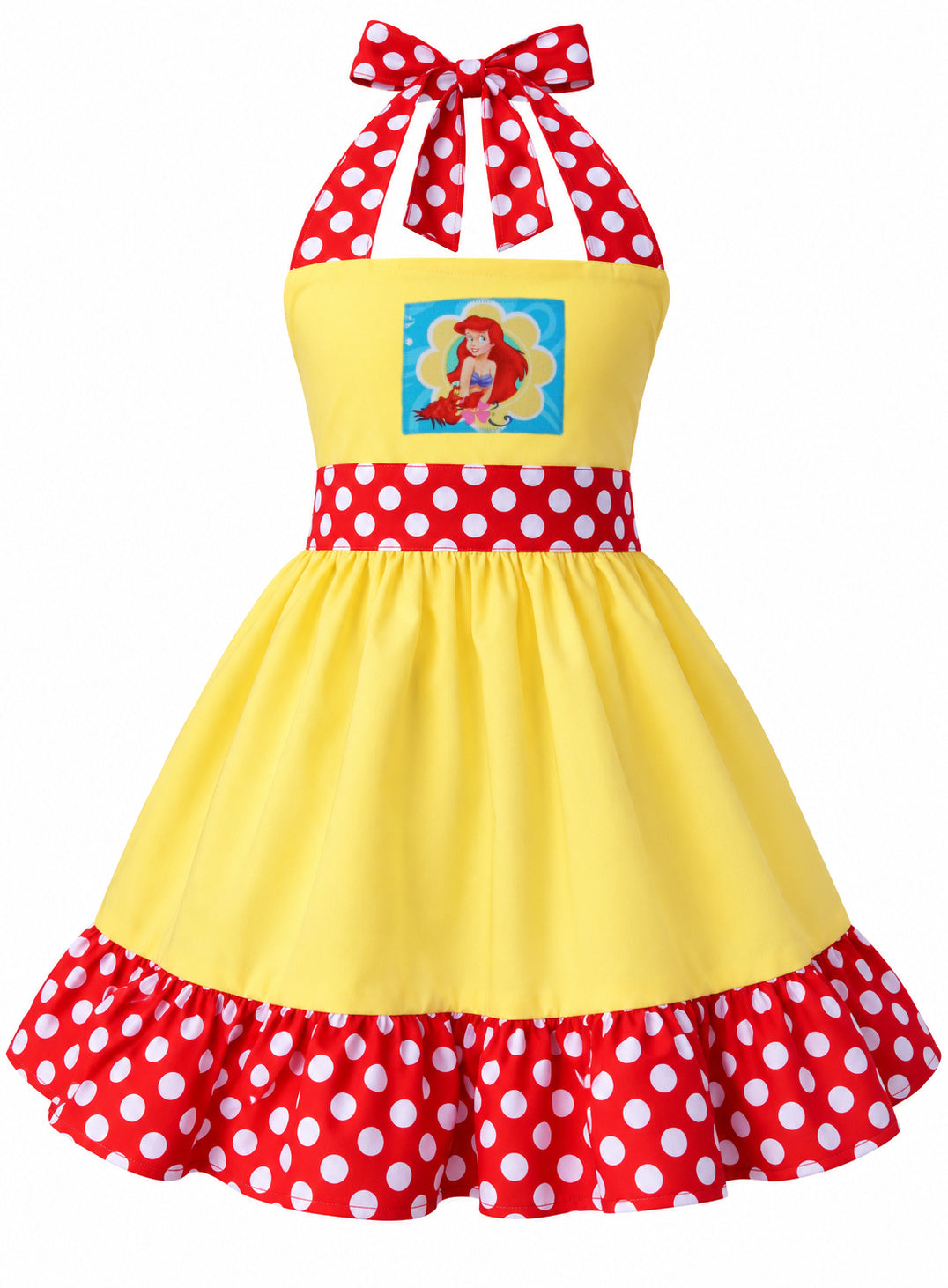 Yellow & Red White Polka Dot Dress
