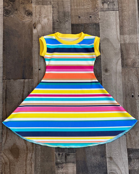 Summer Stripe Girl Dress