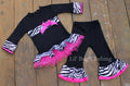 Zebra Hot Pink Girl Outfit 