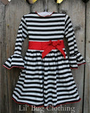 Black White Stripe Dress