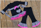 Black White Leopard Print Valentines Day Outfit