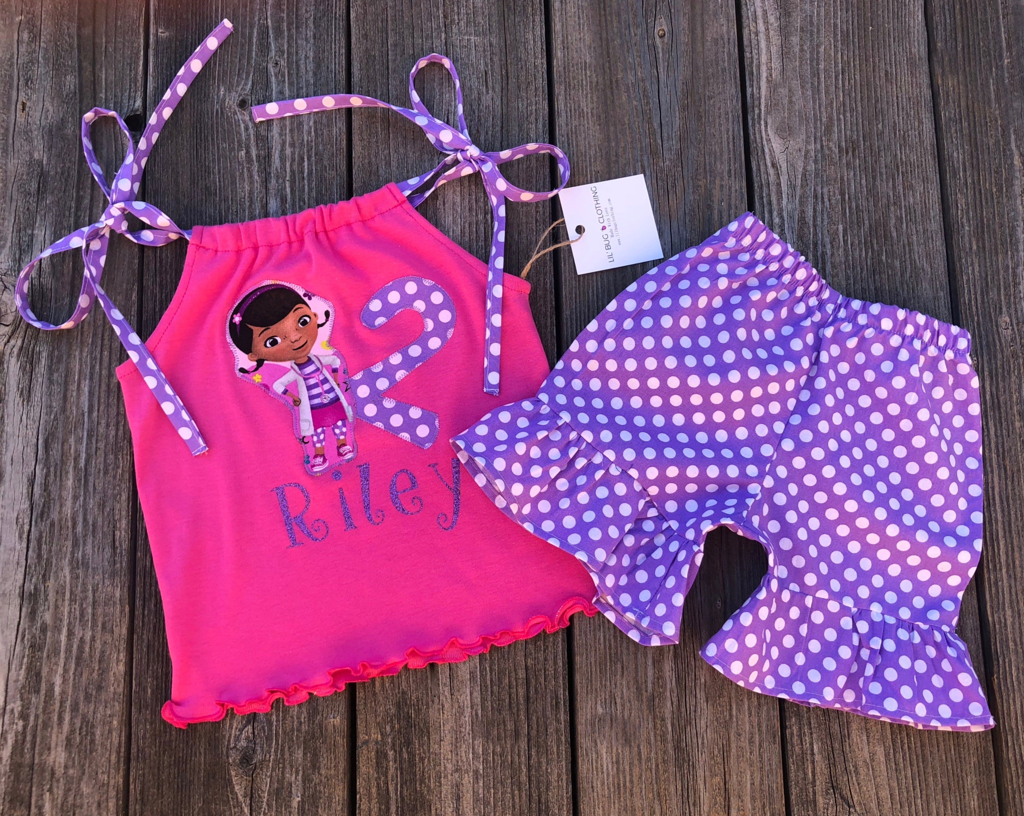 Doc Mctuffins Personalized Birthday Outfit – Lil Bug Clothing