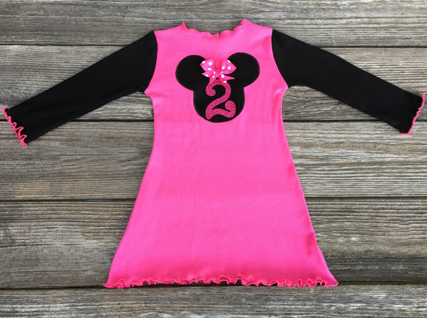 Hot Pink Minnie Mouse Dress