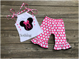Minnie Mouse Personalized Capri & Halter Top Outfit
