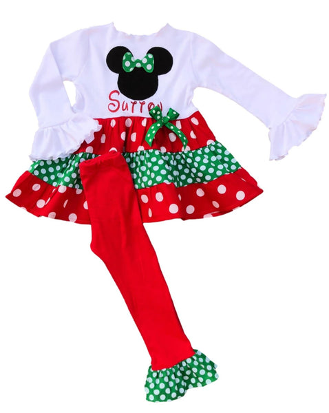 Christmas Holiday Minnie Mouse Outfit 
