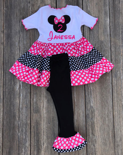 Personalized Minnie Mouse Outfit 