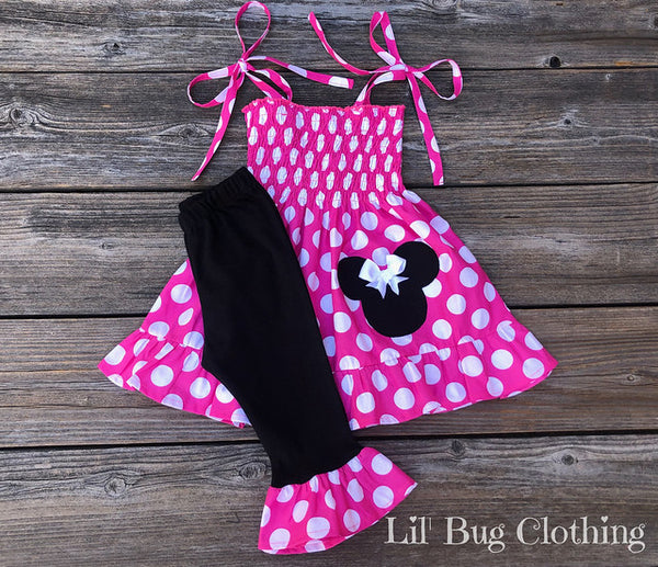 Hot Pink Minnie Mouse Outfit