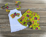 Elmo, Bert & Ernie Outfit