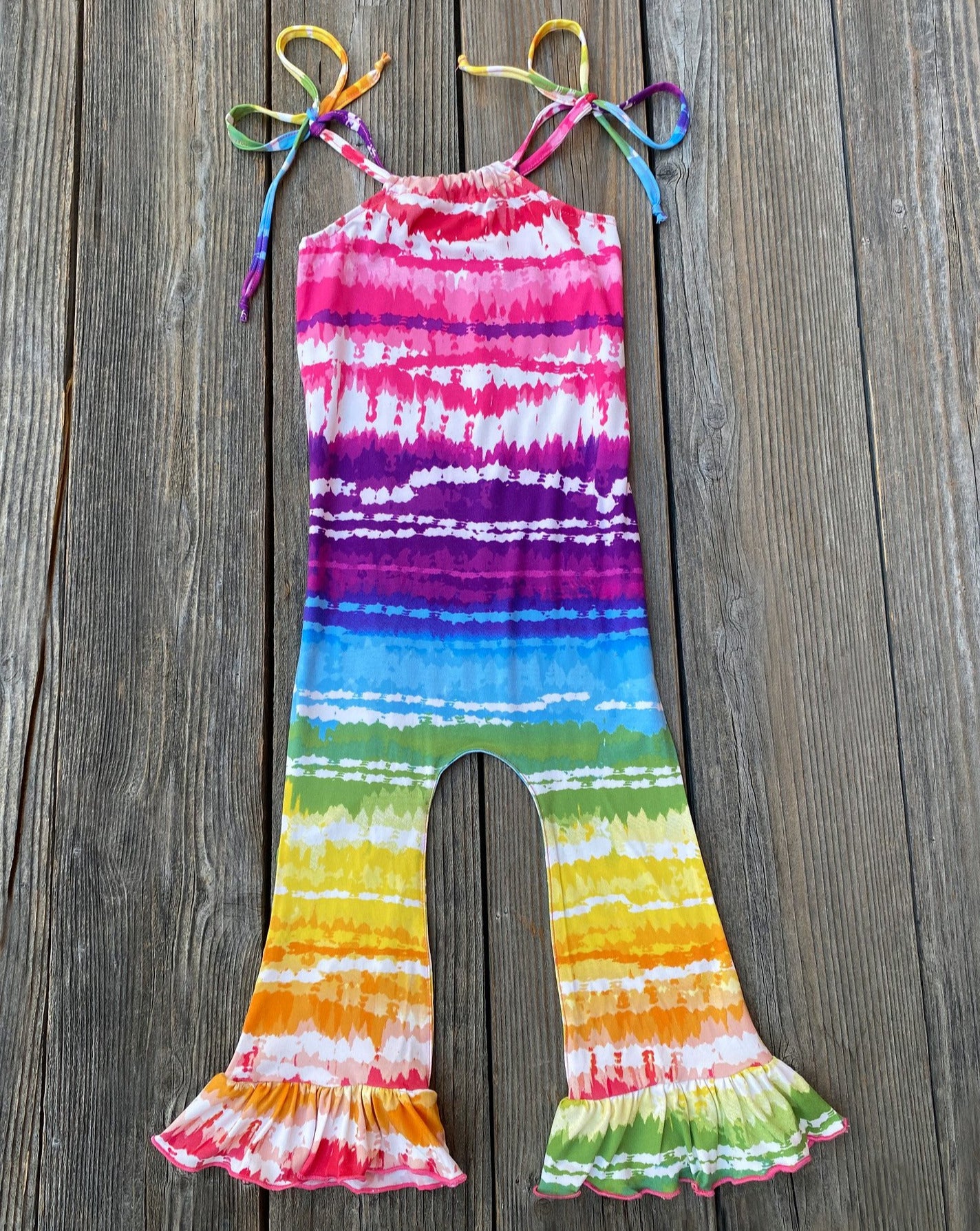 Tie Dye ROmper Girl Outfit 