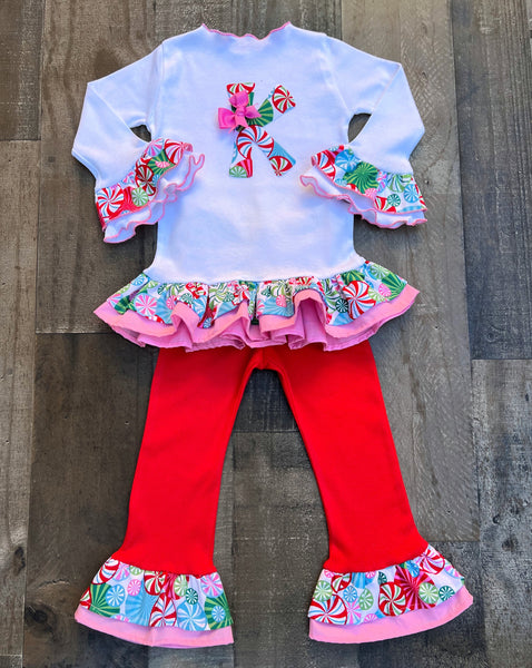 Christmas Candy Personalized Outfit 