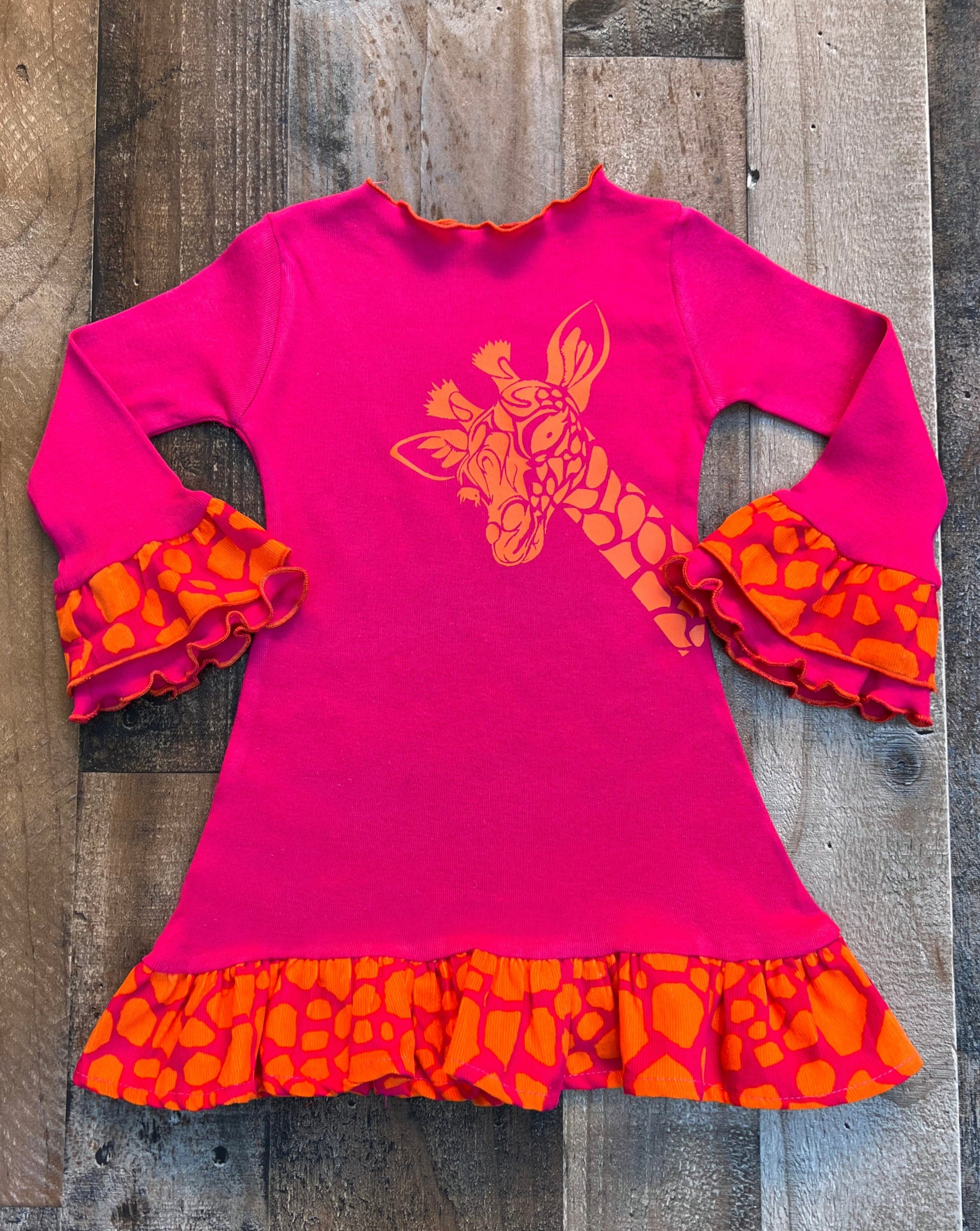 Giraffe Safari Girl Dress