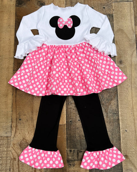 Bubble Gum Pink Minnie Mouse Outfit 