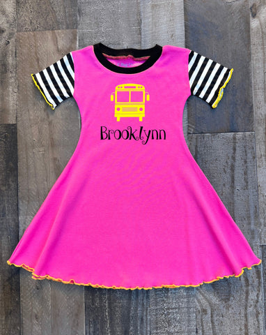 Back To School Bus Dress