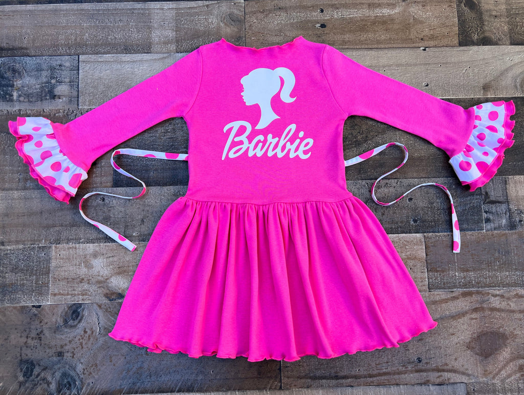 Pink Barbie Little Girl Dress