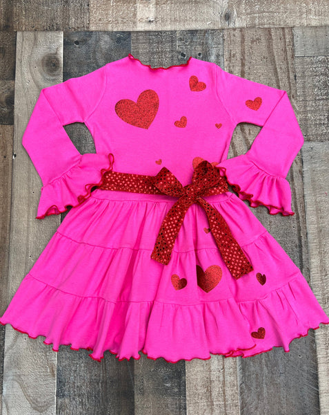 Valentines Day Red Hearts Dress
