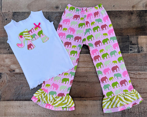 Elephant Little Girl Clothing 