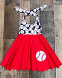 Baseball Little Girl Dress