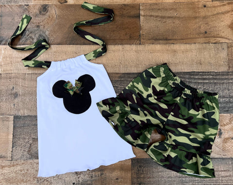 Camouflage Minnie Mouse Outfit 