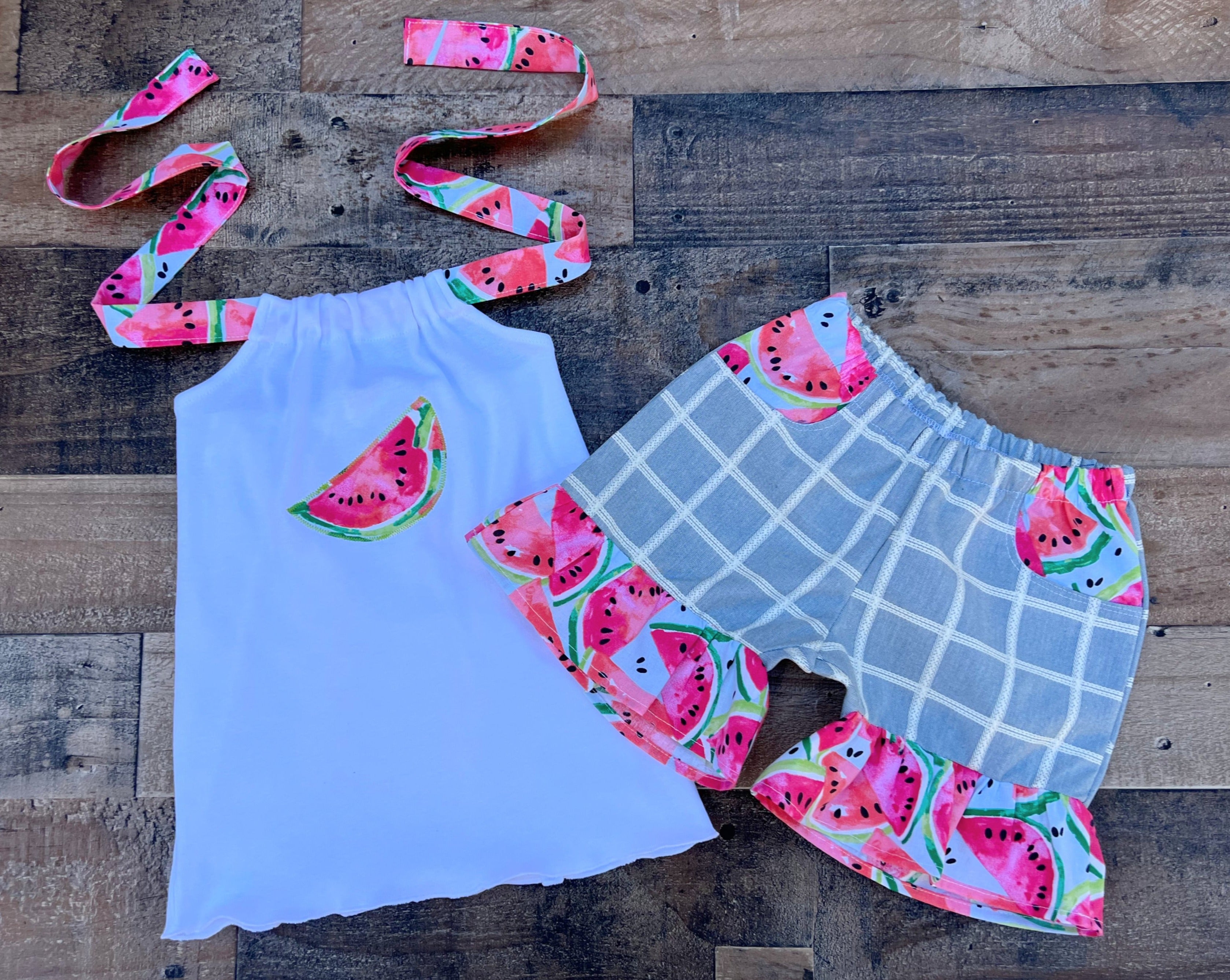 Watermelon Little Girl Outfit 