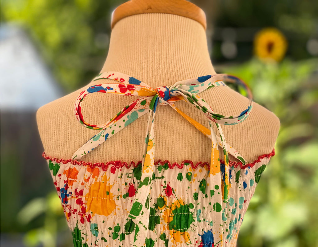 Back To School Paint Splatter Boutique Girl Dress