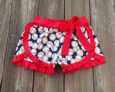 baseball print shorts