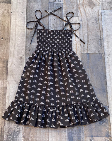 Bike Print Girl Dress