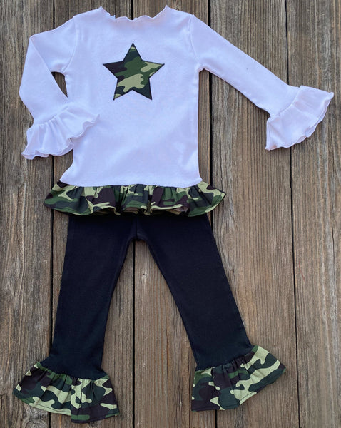 camouflage girl outfit 