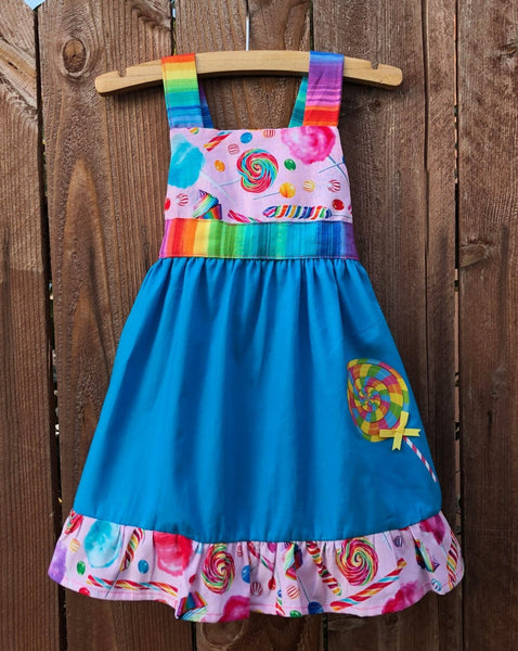 Candyland jumper dress