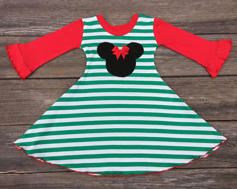 Christmas Holiday Minnie Mouse Dress