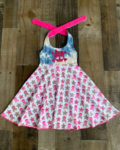 Pirate Skull Print Dress