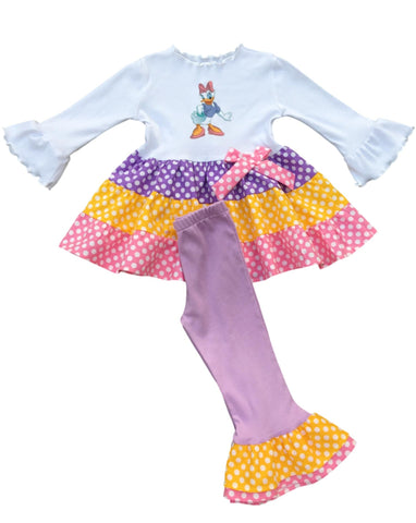 Daisy Duck Little Girl Outfit 