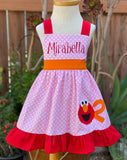 Elmo Birthday Girl Dress