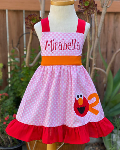 Elmo Birthday Girl Dress