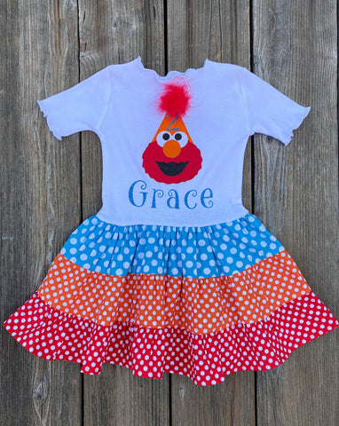 Elmo Birthday Girl Dress