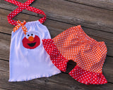 Elmo Short Halter Top Outfit 