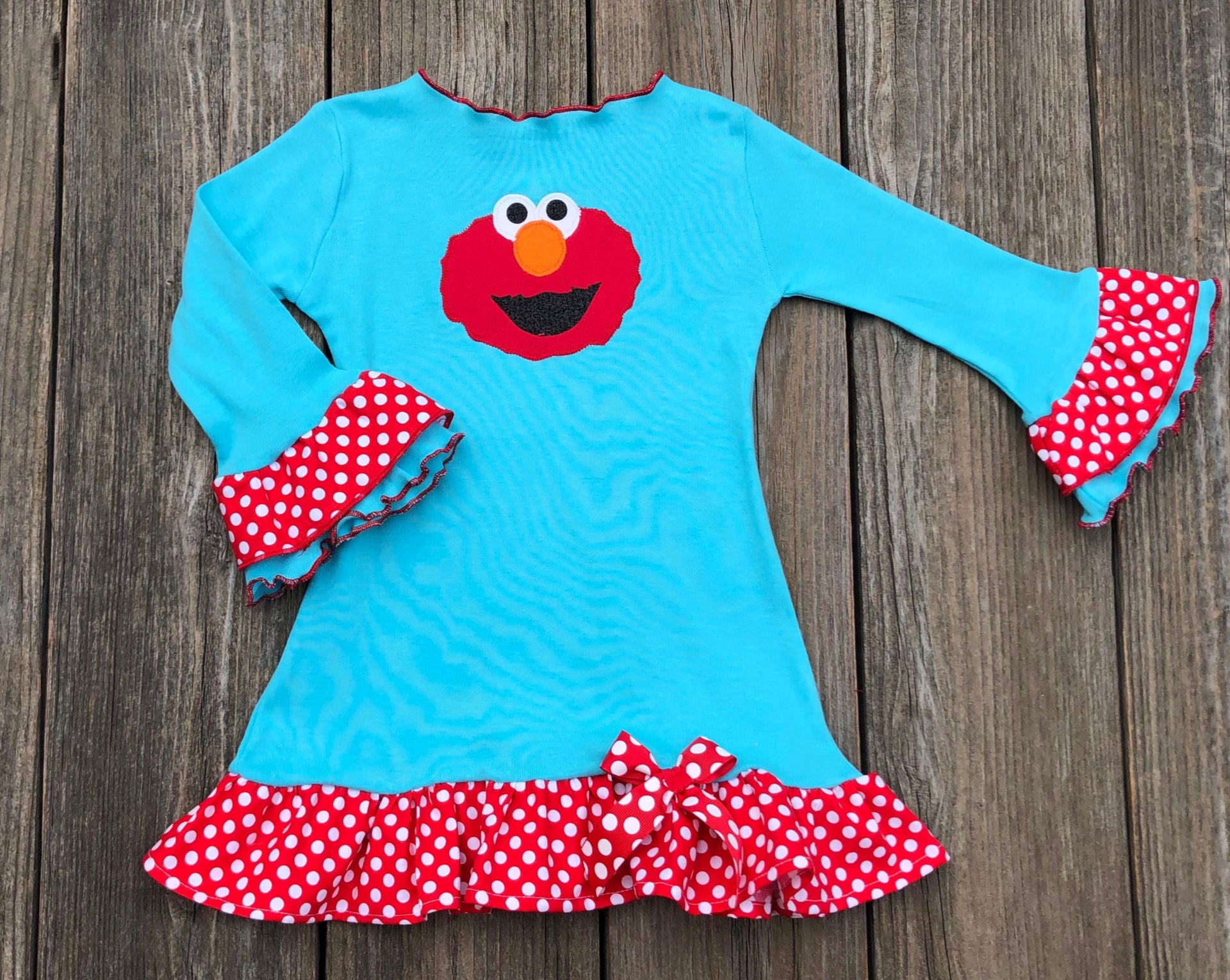Aqua & Red Elmo Dress Aqua & Red Elmo Dress