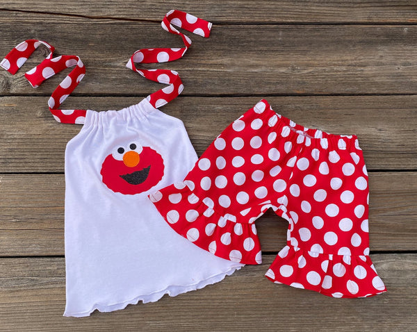 Elmo Summer Girl Outfit