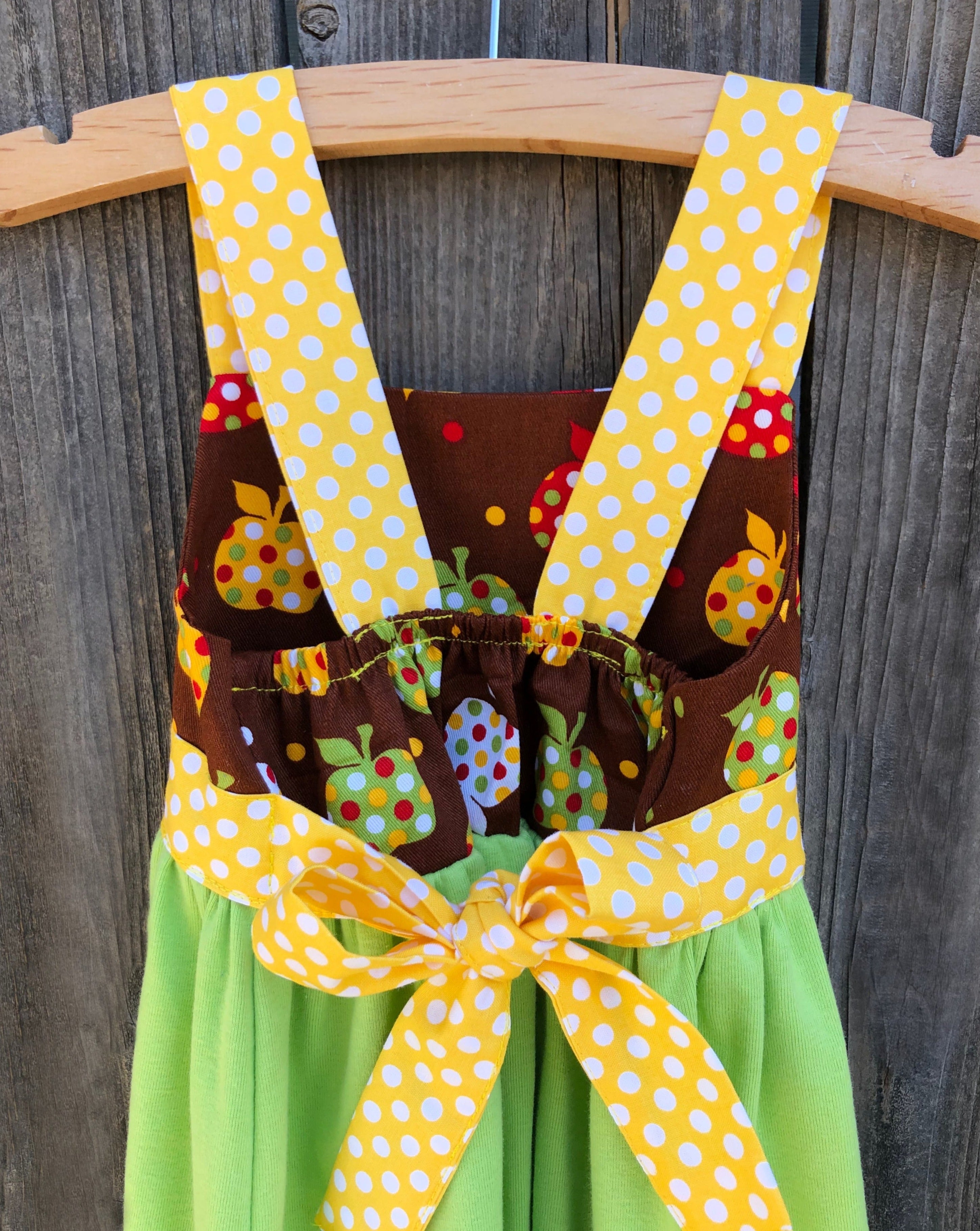 Back To School Fall Apple Girl Dress