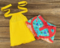 Fish Print Summer Short Outfit 