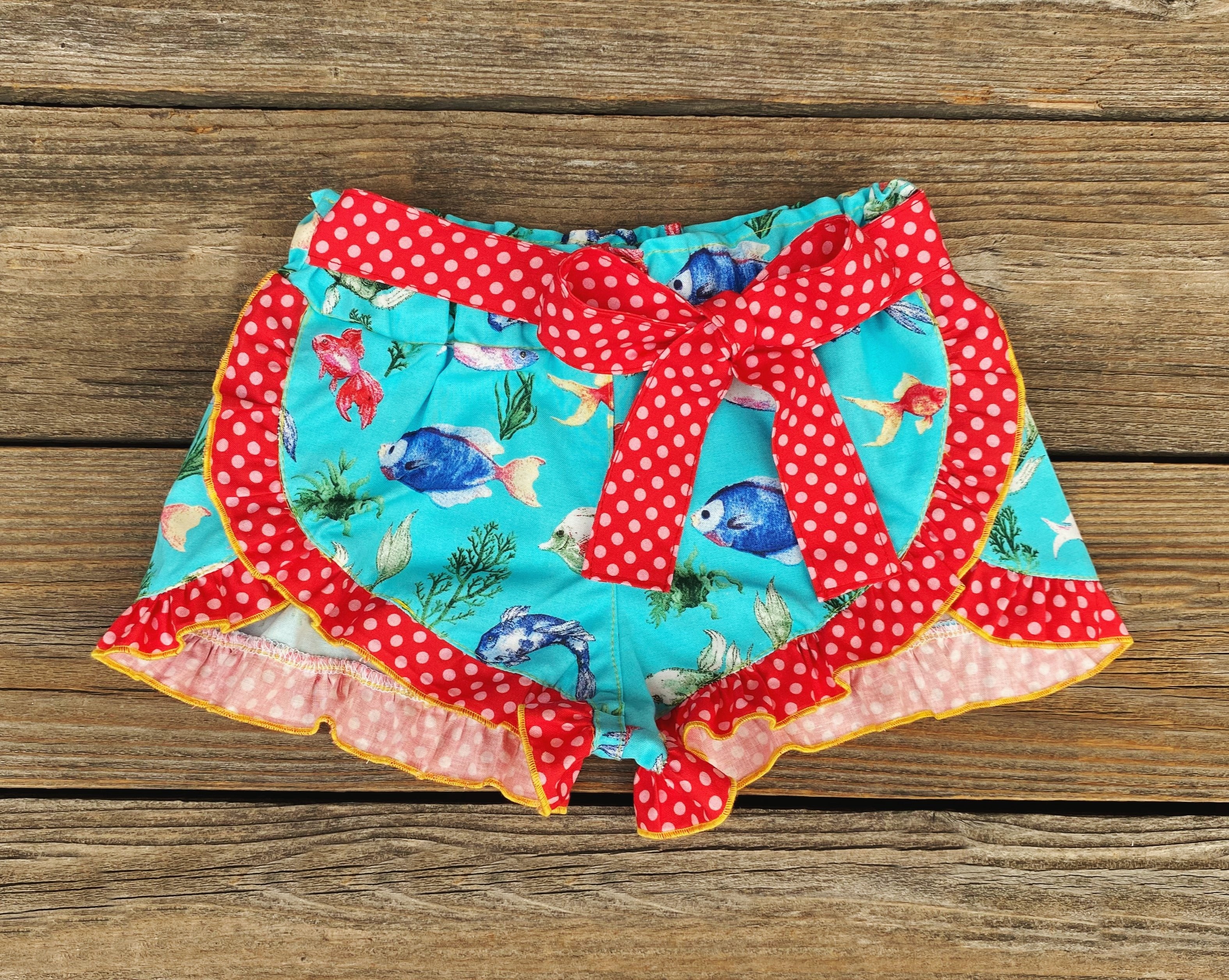 Fish Print Shorts 