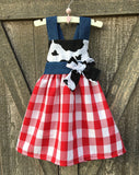 Western Wear Gingham Dress