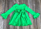 Girls Green Knit Top