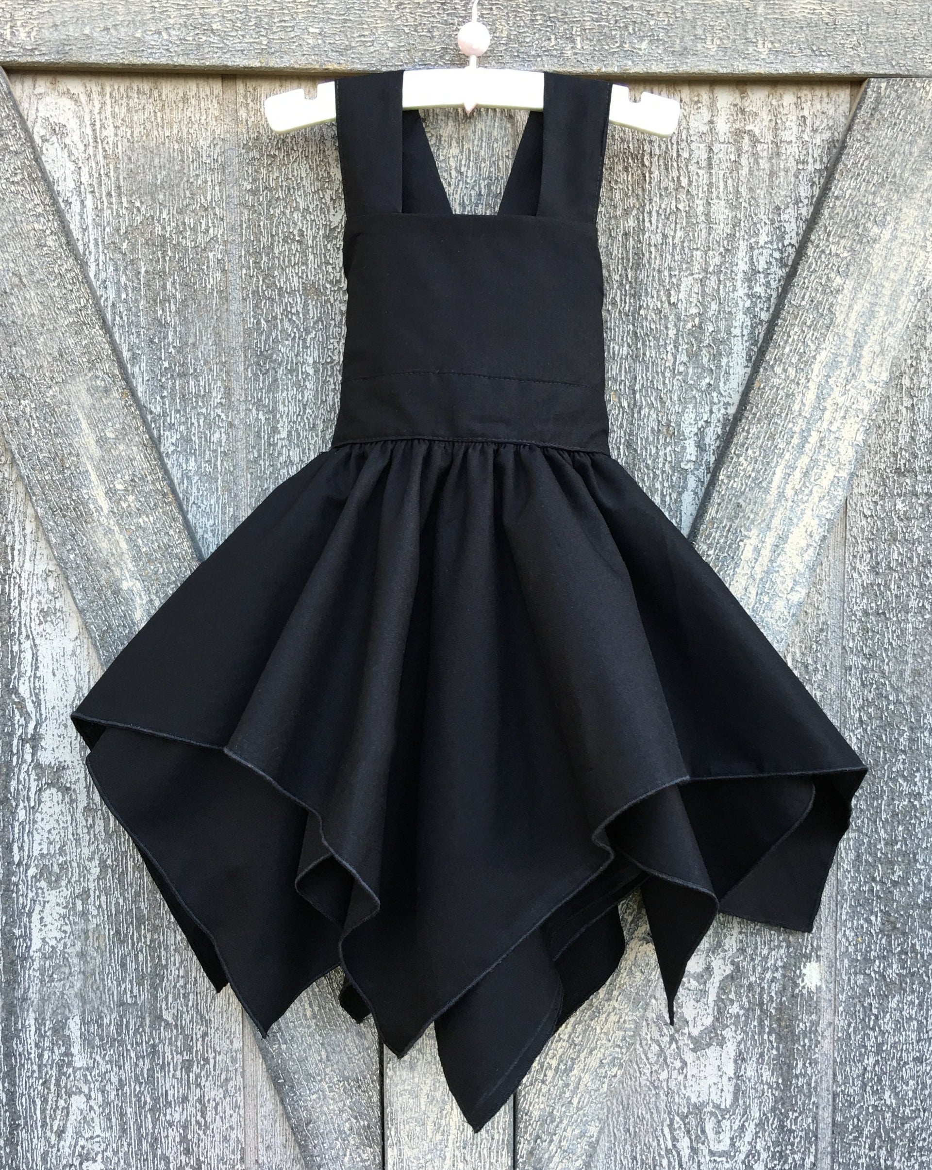 Halloween Girl Black Witch Costume Dress