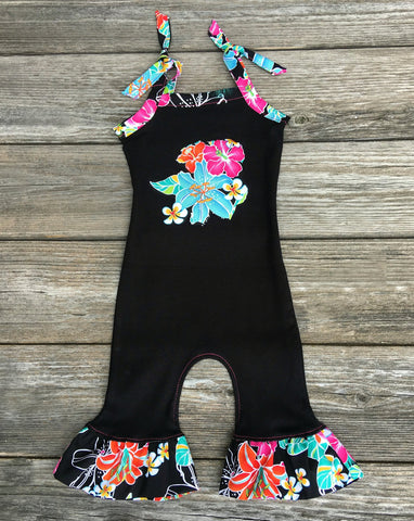 Hawaiian Romper Girl Outfit