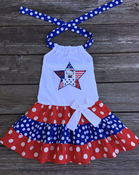Hello Kitty patriotic dress